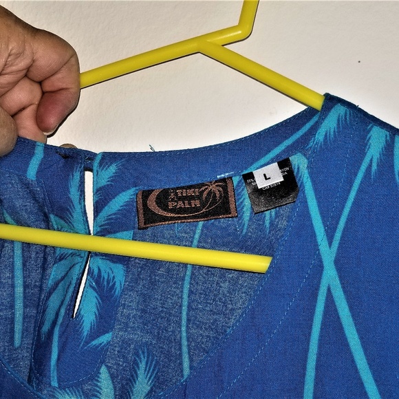 NWOT! LG BLING TIKI PALM SUMMER DRESS - Picture 4 of 5